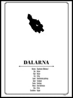 Poster: Dalarna, av Caro-lines