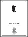 Poster: Dalsland, av Caro-lines