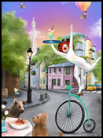 Poster: Daydream in Paris, av Ekkoform illustrations