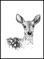 Poster: Deer, av Sofie Rolfsdotter