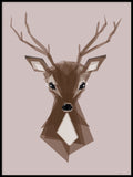 Poster: Deer Pink, av ANNABOYE