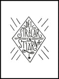 Poster: Det strålar en stjärna, av Fia Lotta Jansson Design