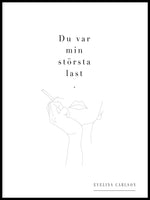 Poster: Dig glömmer jag aldrig, av EVELINA CARLSON x ELIN JÖNINGER