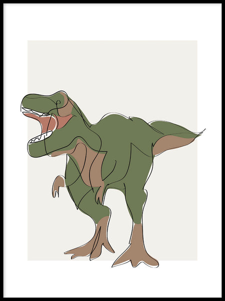 Poster: Dinosaurie, av LIWE