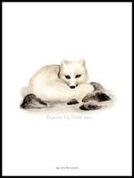 Poster: Dream Big little one (Arctic fox), av Ekkoform illustrations