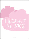 Poster: Dröm sött, rosa, av Utgångna produkter