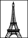 Poster: Eiffel tower, av Elina Dahl
