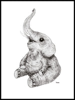 Poster: Elefant, av Tvinkla
