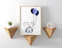Poster: Elefant, av Cora konst & illustration