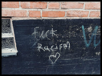 Poster: F-ck racism, av Utgångna produkter