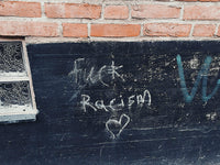 Poster: F-ck racism, av Utgångna produkter