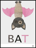 Poster: Fabric Bat, av Paperago