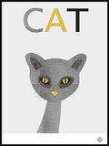 Poster: Fabric Cat, av Paperago