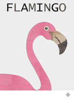 Poster: Fabric Flamingo, av Paperago