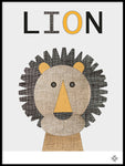 Poster: Fabric Lion, av Paperago