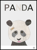Poster: Fabric Panda, av Paperago