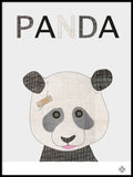 Poster: Fabric Panda, av Paperago
