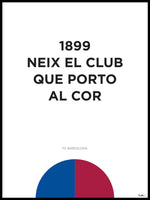 Poster: FC Barcelona, av Tim Hansson