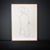 Poster: Female lines I, av Jörgen Hansson Art