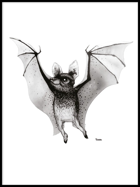 Poster: Fladdermus, av Tvinkla