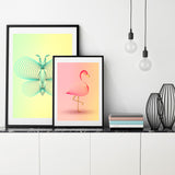 Poster: Flamingo, av Jeanett Silwärn