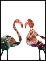 Poster: Flamingo, sunset, av LIWE