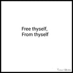 Poster: Free Thyself, av Corinne Silfverlåås