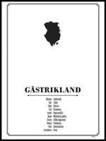 Poster: Gästrikland, av Caro-lines