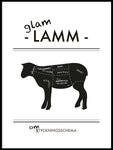 Poster: Glamlamm, av Ateljé Spektrum - Linn Köpsell