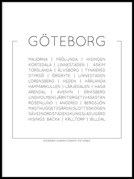 Poster: Göteborg, av Lucky Me Studios