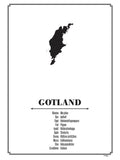 Poster: Gotland, av Caro-lines