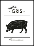 Poster: Gullegris, av Ateljé Spektrum - Linn Köpsell