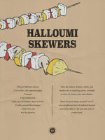 Poster: Halloumi Skewers, av Utgångna produkter