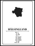 Poster: Hälsingland, av Caro-lines