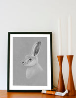 Poster: Hare, av Fröken Fräken Form