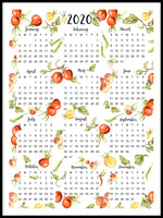 Poster: Harvey English Calendar, av Annas Design & Illustration