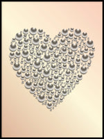 Poster: Heart, aprikos, av GaboDesign