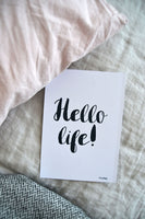 Poster: Hello Life!, av Elina Dahl
