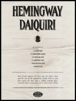 Poster: Hemingway Daiquiri, av Utgångna produkter