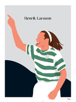 Poster: Henrik Larsson, av Tim Hansson