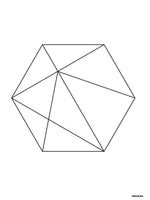 Poster: Hexagon svart, av Fröken Form