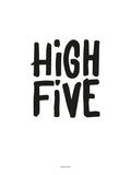 Poster: High Five, vit, av Utgångna produkter