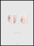 Poster: I Love You, av Utgångna produkter