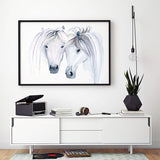 Poster: Islandshästar, av Cora konst & illustration