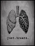 Poster: Just. Breath., av Anna Mendivil / Gypsysoul