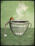 Poster: Kaffe med dopp, av Majali Design & Illustration