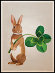 Poster: Kanin med klöver, av Lisa Hult Sandgren
