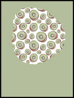 Poster: Kiwi grön, av Fia-Maria
