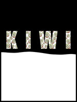 Poster: Kiwi svart, av Fia-Maria