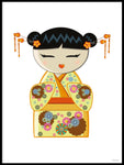 Poster: Kokeshi Dolls #10, av PIEL Design